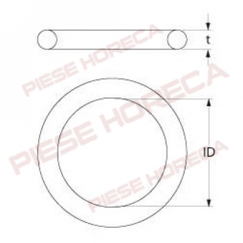 Oring rezistenta masina de spalat vase WHIRLPOOL SILANOS